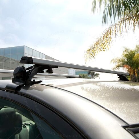 for 4-Door Sedan Top Mount Rail Roof Rack Cross Bars Cargo Carrier Kit in Kuwait