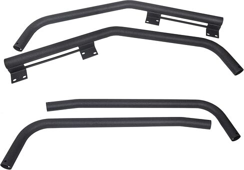 ECOTRIC Top Roof Rack Compatible with 1997-2006 Jeep Wrangler TJ, Rubicon Textured Black Upper in Saudi Arabia