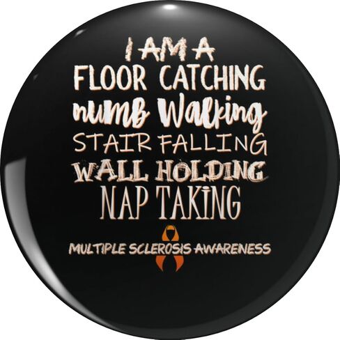 Multiple Sclerosis Awareness MS Survivor Floor Warrior Metal Lapel Hat Pin Te Tack Pinback 0.75" in Saudi Arabia