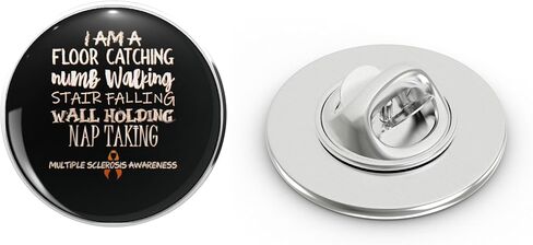 Multiple Sclerosis Awareness MS Survivor Floor Warrior Metal Lapel Hat Pin Te Tack Pinback 0.75" in Saudi Arabia