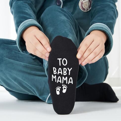 Pregnant Mom, From Fur Mama to Baby Mama, Future Mom, Pregnancy Gift, New Socks, Mom Socks, Expecting Mom in Kuwait