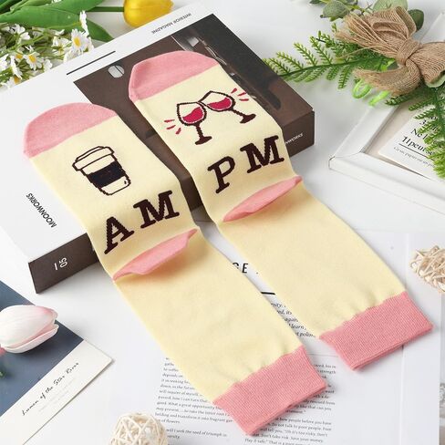 جوارب النبيذ هدايا مضحكة للنساء عشاق النبيذ الجوارب الجدة لطيف هدايا عيد الميلاد تخزين يعاني هدية عيد ميلاد باردة للشاربين أمها زوجة صديقة أفضل صديق ابنة عمة أخت in Kuwait