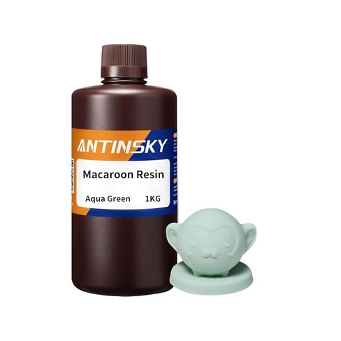 راتنج المعكرون للمعالجة بالأشعة فوق البنفسجية 405 نانومتر فوتوبوليمر LCD DLP طباعة ثلاثية الأبعاد راتنج عالي الدقة ومنخفض الانكماش وسيولة ممتازة وطباعة سريعة ورائحة منخفضة وصلابة عالية 1 كجم أخضر مائي in Kuwait