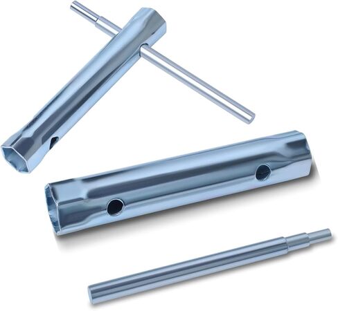 10 قطعة صمام دش مزدوج الأطراف مجموعة مفاتيح ربط صامولة الصنبور أداة إزالة لإزالة حوض الاستحمام وصمام الدش السباكين مجموعة مقابس متوافقة مع مفتاح شرارة ممتد 6-22 مم (10) in Kuwait