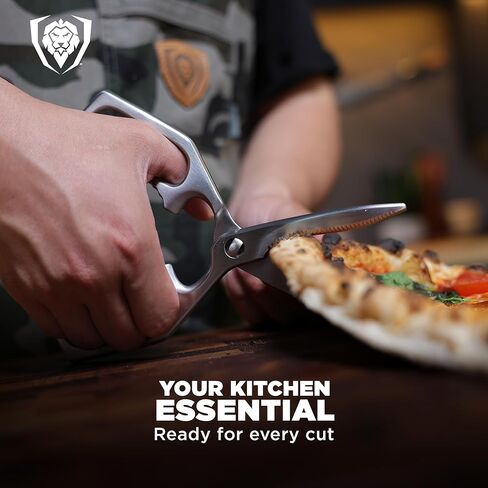مقص المطبخ الاحترافي من Dalstrong - 420J2 من الفولاذ المقاوم للصدأ الياباني - مقصات مطبخ يمكن استخدامها بكلتا اليدين - قابلة للفصل - شفرة حادة شديدة التحمل - مقص الخضروات واللحوم والبيتزا - مقاوم للبقع الغذائية in Kuwait