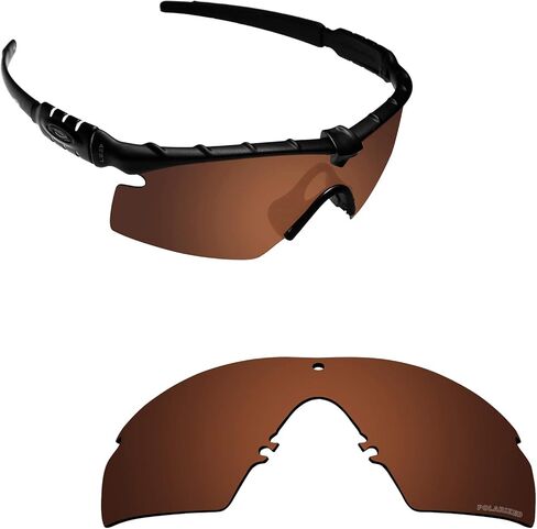 Alphax Dark Brown Optimized Polarized Engraved Replacement Lenses for Oakley Si M Frame 3.0 OO9146 in Kuwait