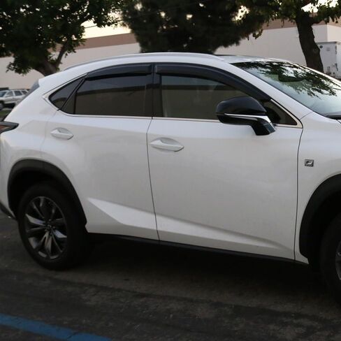 Window Visors Compatible with 2015-2021 Lexus NX200t NX300 NX300h AZ10, Rain Sun Guard Wind Deflector 4PCS by IKON MOTORSPORTS, 2016 2017 2018 2019 2020 in Saudi Arabia