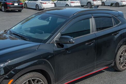 Replacement for 2018-2023 Hyundai Kona EOS Visors Tape-On Style Smoke Tinted Side Vents Window Deflectors Rain Guard DWV-V186 in Saudi Arabia