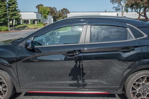 Replacement for 2018-2023 Hyundai Kona EOS Visors Tape-On Style Smoke Tinted Side Vents Window Deflectors Rain Guard DWV-V186 in Saudi Arabia