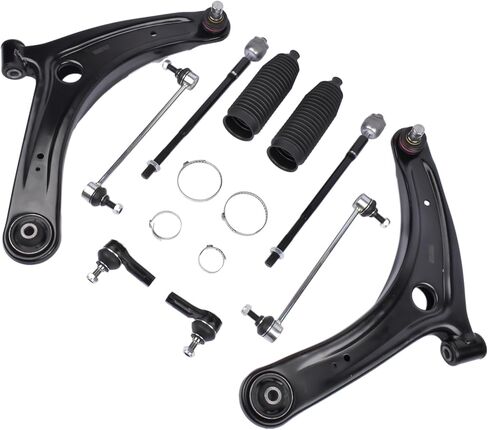 Front Lower Control Arms Sway Bars Tie Rods Kit Replacement for 2007-2017 Mitsubishi Lancer Outlander l4 V6 K620548 ES800471 in Saudi Arabia