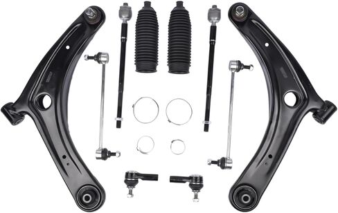 Front Lower Control Arms Sway Bars Tie Rods Kit Replacement for 2007-2017 Mitsubishi Lancer Outlander l4 V6 K620548 ES800471 in Saudi Arabia