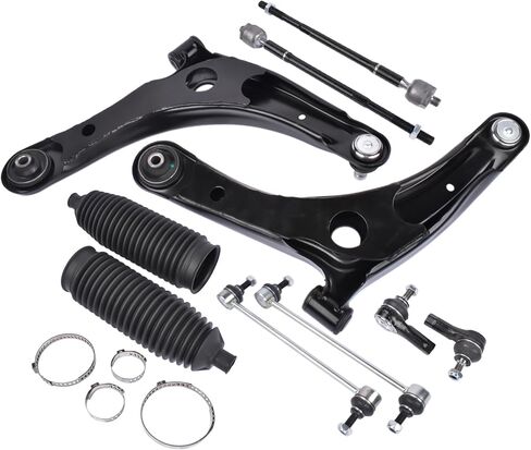 Front Lower Control Arms Sway Bars Tie Rods Kit Replacement for 2007-2017 Mitsubishi Lancer Outlander l4 V6 K620548 ES800471 in Saudi Arabia