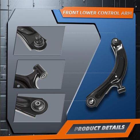 KEYOOG 10Pc Front Lower Control Arm Kit w/Ball Joint Fit For 2013-2019 Ni-ssan Sentra w/1.8L, 13-20 NV200, Outer Inner Tie Rod End, Sway Bar Link, Boots (OE# K622159 K622160 K750719 EV800951 ES800965) in Saudi Arabia