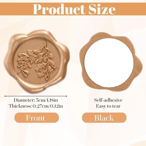 30 قطعة من ملصقات ختم الشمع، 1.2 بوصة ملصقات ختم على شكل ظرف الأوكالبتوس ذاتية اللصق لدعوة الزفاف على شكل ظرف لتغليف هدايا القصاصات وحفلات أعياد الميلاد وعيد الميلاد وعيد الحب in Kuwait