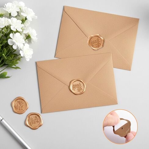 30 قطعة من ملصقات ختم الشمع، 1.2 بوصة ملصقات ختم على شكل ظرف الأوكالبتوس ذاتية اللصق لدعوة الزفاف على شكل ظرف لتغليف هدايا القصاصات وحفلات أعياد الميلاد وعيد الميلاد وعيد الحب in Kuwait