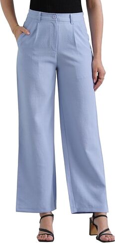 High Waisted Work Pants for Women Slim Fit Business Casual Outfits 2026 Office Slacks Dress Pant Trousers with Pockets in Kuwait