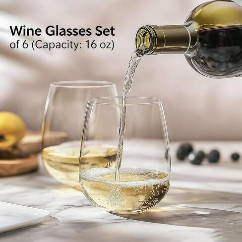 مزامير شمبانيا تريتان غير قابلة للكسر (مجموعة من 6)، كؤوس نبيذ بلاستيكية سعة 8 أونصة، خالية من مادة BPA، أكواب شمبانيا قابلة لإعادة الاستخدام مع جذع، مثالية بجانب حمام السباحة، وفي الهواء الطلق، والتخييم، والمزيد in Kuwait