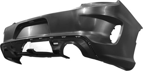 IKON MOTORSPORTS, Rear Bumper Compatible With 2015-2023 Dodge Charger, Widebody Style Rear Bumper & IKON Style Matte Black Diffuser in Saudi Arabia