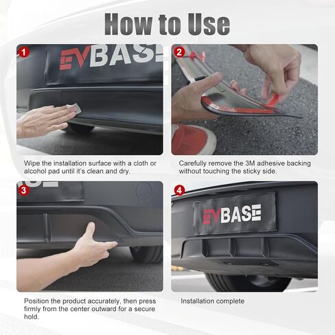 Rear Diffuser fit for Model Y Juniper Rear Bumper Lip for Juniper ABS Splitter Spoiler Trim for Model Y 2026 Accessories Matte Black(1PC) in Kuwait