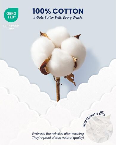 Selected Hanky Elegant Cotton Handkerchiefs for Women & Ladies, 12 Pack White Hankies with Scalloped Edge, 11x11 Inch Soft Reusable Daily Essential in Kuwait