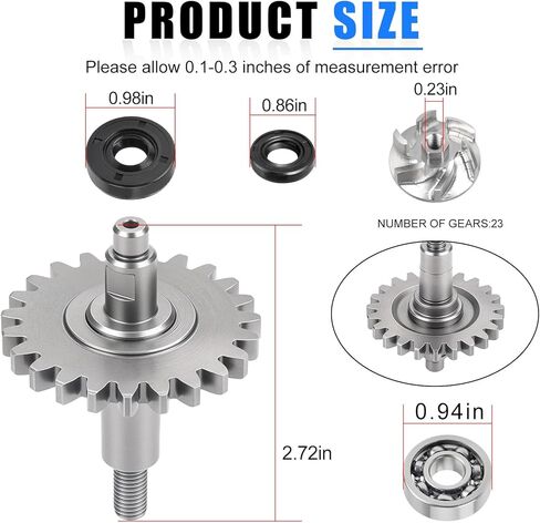 دفاعة مضخة المياه وترس العمود مع مجموعة إعادة بناء الحشيات لهوندا CR125R 1997-2004 in Kuwait