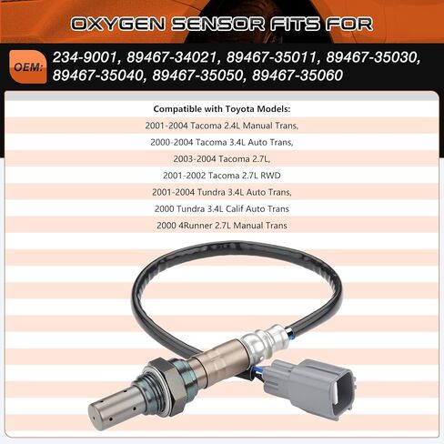 234-9001 Oxygen O2 Sensor Upstream Heated Air Fuel Ratio Fit for Toyota Tundra Tacoma 4Runner 2000-2004 2.4L 2.7L 3.4L Replace 8946734021 8946735030 in Kuwait