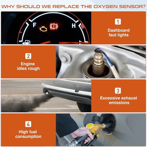 234-9001 Oxygen O2 Sensor Upstream Heated Air Fuel Ratio Fit for Toyota Tundra Tacoma 4Runner 2000-2004 2.4L 2.7L 3.4L Replace 8946734021 8946735030 in Kuwait