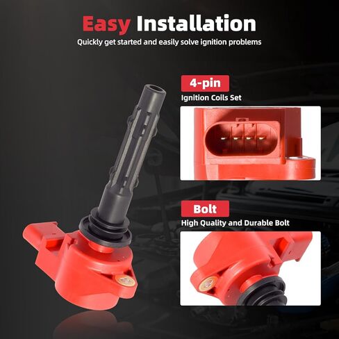 حزمة 8 ملف إشعال مطور وقابس شرارة لـ 4.6L 5.5L مرسيدس بنز CL550 CLK550 CLS550 E550 G550 GL450 GL550 S550 SL550 ML450 2007 2008 2009 2010 2011 2012 2013 2014 2015 in Kuwait