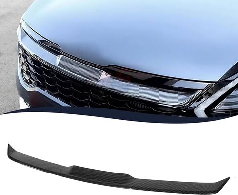 Hood Grille Trim Cover Front Upper Grill Decoration For Kia Sportage 2023 2024 2025 Front Hood Bonnet Cover Trim Carbon Fiber Print in Kuwait