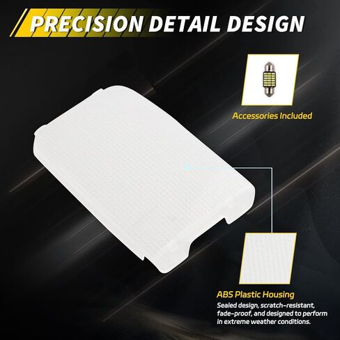 Interior Car Roof Dome Map Light Cover Len Compatible with Toyo-ta Celica Corolla Tercel RAV4 1991-2005, [With Led Festoon Bulb] Overhead Dome Light Lens Cover, 1 PC in Kuwait
