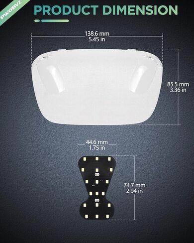 LED Interior Roof Dome Light Cover Clear Lens Overhead Reading Lamp for 1999-2007 Fo-rd F250 F350 F450 F550, F150 Expedition Mustang Taurus, 6000K White LED Roof Dome Map Lamp, 1PCS in Kuwait