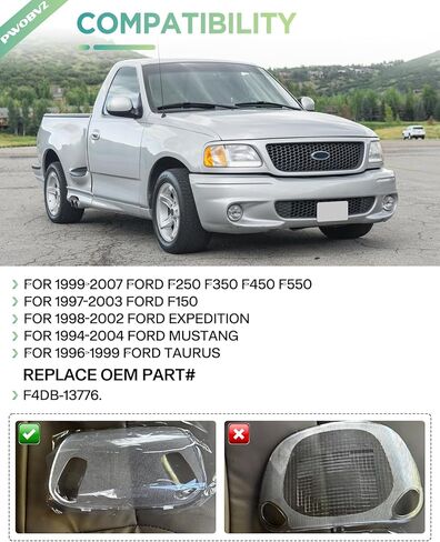 LED Interior Roof Dome Light Cover Clear Lens Overhead Reading Lamp for 1999-2007 Fo-rd F250 F350 F450 F550, F150 Expedition Mustang Taurus, 6000K White LED Roof Dome Map Lamp, 1PCS in Kuwait