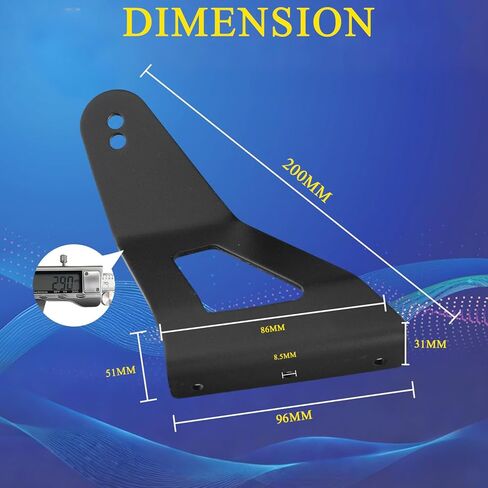 2PCS 52'' LED Light Bar Mounting Brackets - for Mounting Offroad Lightbar on Upper Windshield, Compatible with 2007-2013 Chevrolet Silverado Suburban Avalanche Tahoe & GMC Yukon Sierra in Kuwait