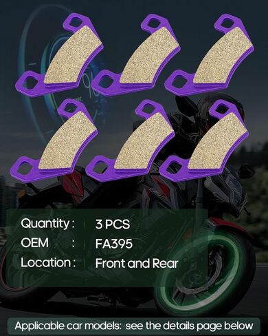SCITOO Carbon Fiber Brake Pads Fit for 04 05 06 07 08 09 10 11 12 13 14 for Arctic, 08 09 10 11 12 KYMCO in Saudi Arabia
