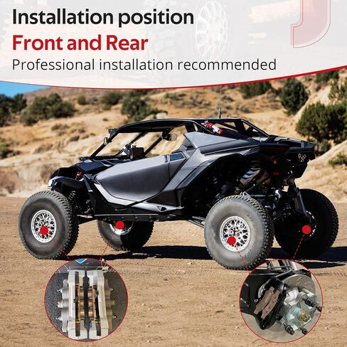مكابح جافيك الأمامية والخلفية ملبدة لـ Can Am Maverick R 2024-2025 Maverick R MAX 2025 OEM #703501223 703501226 in Saudi Arabia