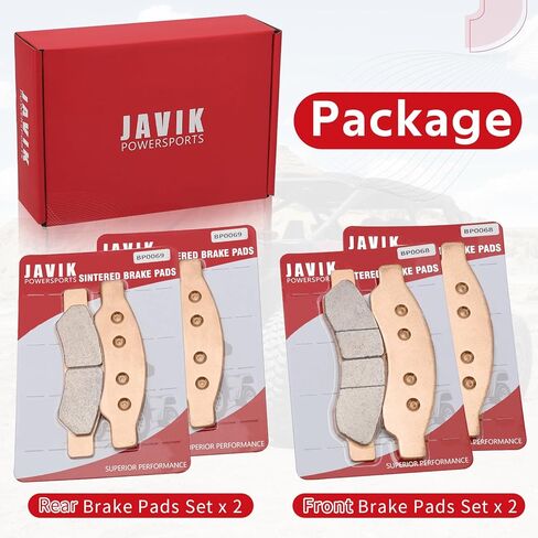 مكابح جافيك الأمامية والخلفية ملبدة لـ Can Am Maverick R 2024-2025 Maverick R MAX 2025 OEM #703501223 703501226 in Saudi Arabia