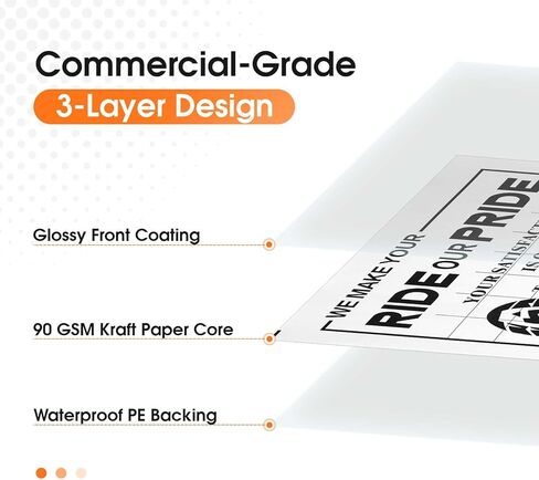 100 قطعة من سجادات الأرضية الورقية للسيارات، سجادات أرضية السيارات للاستعمال مرة واحدة، واقيات وسادة القدم الورقية المقاومة للماء مع تصميم شكرًا لك على تفاصيل السيارة ووكلاء السيارات (20 بوصة × 16 بوصة) in Kuwait