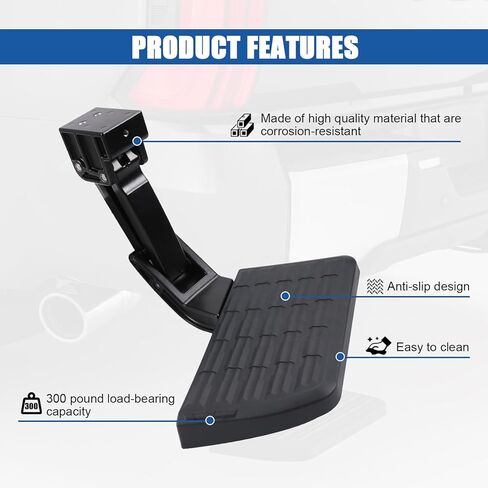 خطوة سرير خلفية قابلة للسحب متوافقة مع 2015 2016 2017 2018 2019 2020 Ford F150 قابلة للطي لشاحنة الباب الخلفي استبدال #75312-01A in Kuwait