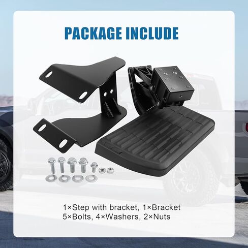 خطوة سرير خلفية قابلة للسحب متوافقة مع 2015 2016 2017 2018 2019 2020 Ford F150 قابلة للطي لشاحنة الباب الخلفي استبدال #75312-01A in Kuwait