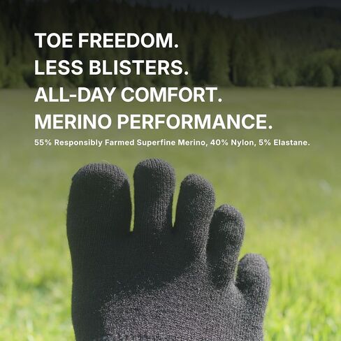 Creepers Merino Wool Boot Socks – Midweight Cushioned Toe Socks for Hiking & Outdoor Use in Kuwait