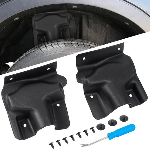 غطاء ممتص للصدمات متوافق مع Ford Maverick 2022-2025، بديل غطاء درع الصدمات للعجلة الخلفية لملحقات 2024 Maverick (قطعتان) in Kuwait