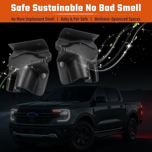 غطاء ممتص للصدمات متوافق مع Ford Maverick 2022-2025، بديل غطاء درع الصدمات للعجلة الخلفية لملحقات 2024 Maverick (قطعتان) in Kuwait