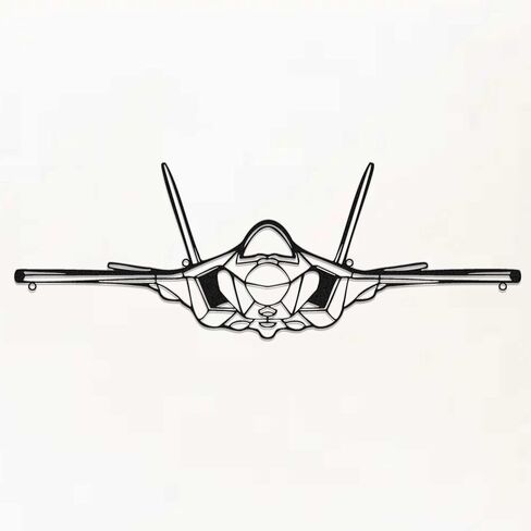 Zckjnoi F22 Raptor Metal Wall Art – Minimalist Airplane Wall Decor for Men, Aviation Enthusiasts, Fans & Kids – Unique Durable Aviation Gifts, Aircraft Wall Art for Office Home, living Room, Game Room in Saudi Arabia