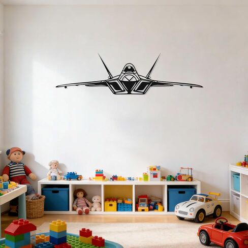 Zckjnoi F22 Raptor Metal Wall Art – Minimalist Airplane Wall Decor for Men, Aviation Enthusiasts, Fans & Kids – Unique Durable Aviation Gifts, Aircraft Wall Art for Office Home, living Room, Game Room in Saudi Arabia