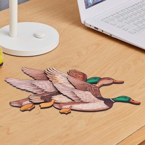 Goktvai 3pcs Wooden Mallard Duck Wall Decor, 3 Size Duck Hunting Wall Decor Rustic Farmhouse Art Decoration for Entryway Nursery Living Room Housewarming Gift in Kuwait