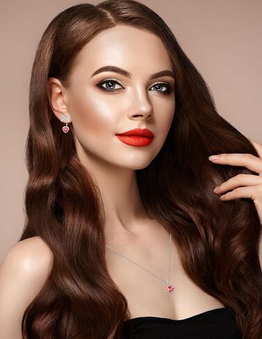 Gold Plated Stainless Steel Zircon Necklace And Earrings Jewelry for Women in Kuwait