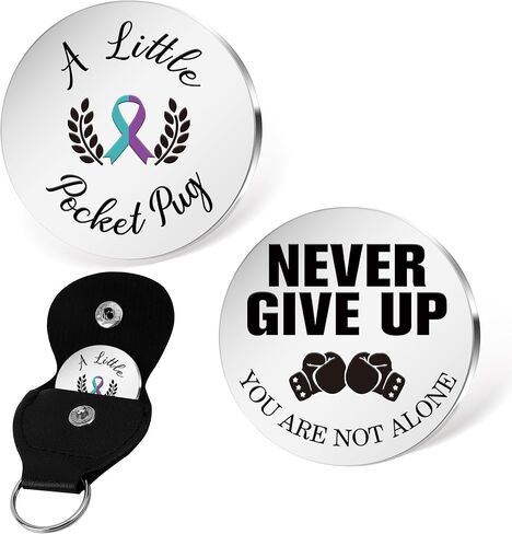 Cancer Awareness Pocket Hug For Women Men Multi-Colored Ribbon Pocket Hug Encouraging Gifts For Women Men in Kuwait