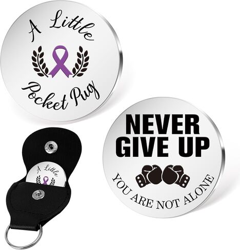Cancer Awareness Pocket Hug For Women Men Multi-Colored Ribbon Pocket Hug Encouraging Gifts For Women Men in Kuwait