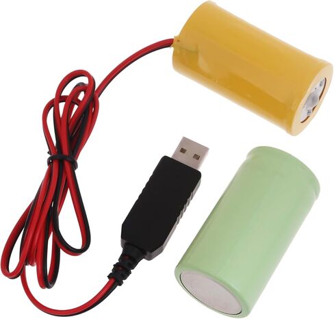Universal LR20 D Battery Eliminators USB Powered Cable Replace 2Pcs 1.5V D Size Battery for Toy Controllers Flashlight in Kuwait