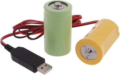 Universal LR20 D Battery Eliminators USB Powered Cable Replace 2Pcs 1.5V D Size Battery for Toy Controllers Flashlight in Kuwait